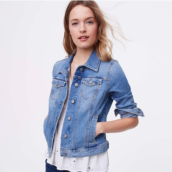 loft petite denim jacket